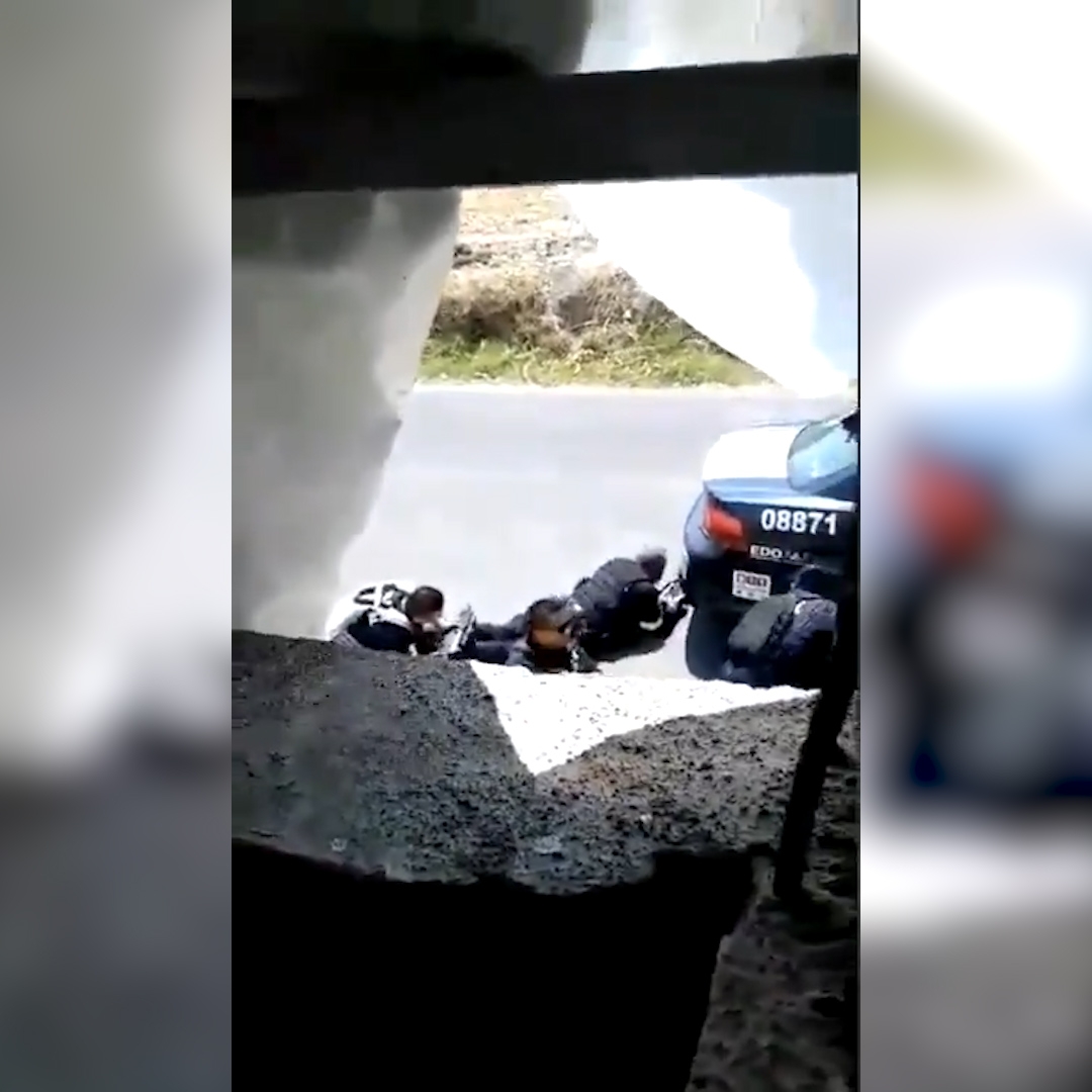 Difundieron el video de la emboscada donde masacraron a 13 policías en  Edomex